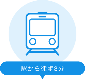 駅から徒歩3分